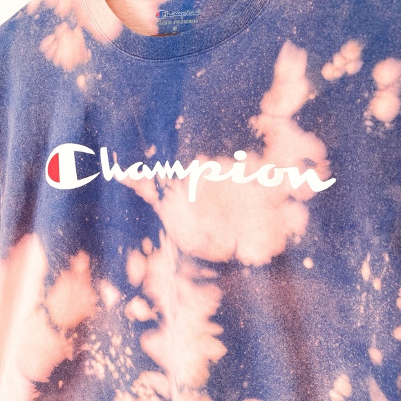Champion Tops - Champion Bleached Out Vintage Wash Taw Cropped Graphic Tee